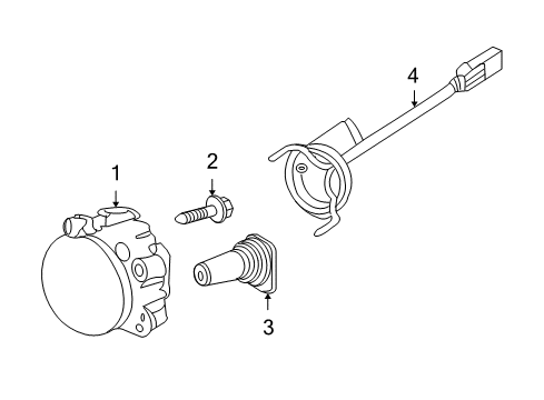 2007 Mercedes-Benz S550 Bulbs Diagram 2