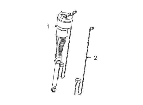 2011 Mercedes-Benz S600 Struts & Components Diagram 2