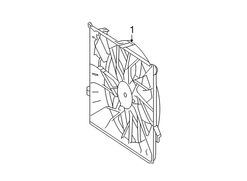 2011 Mercedes-Benz ML350 Cooling Fan