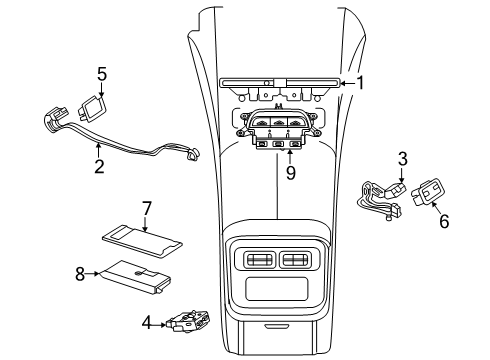 2024 Mercedes-Benz CLE53 AMG Electrical Components - Console