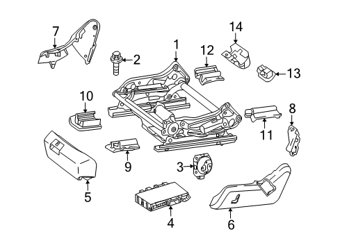 2014 Mercedes-Benz E250 Tracks & Components Diagram