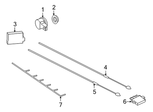 2024 Mercedes-Benz S500 Electrical Components - Rear Bumper