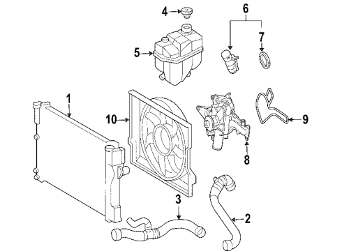 2003 Mercedes-Benz E500 Cooling Fan