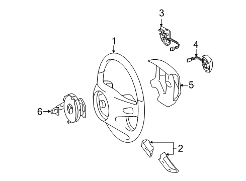 2012 Mercedes-Benz GL450 Steering Wheel & Trim