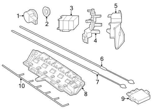 2024 Mercedes-Benz EQB 350 Parking Aid Diagram 4