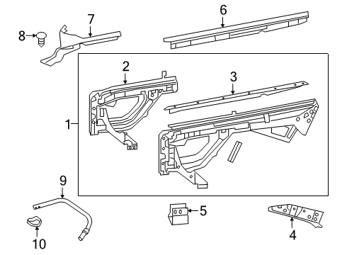 2024 Mercedes-Benz G63 AMG Inner Components - Fender Diagram