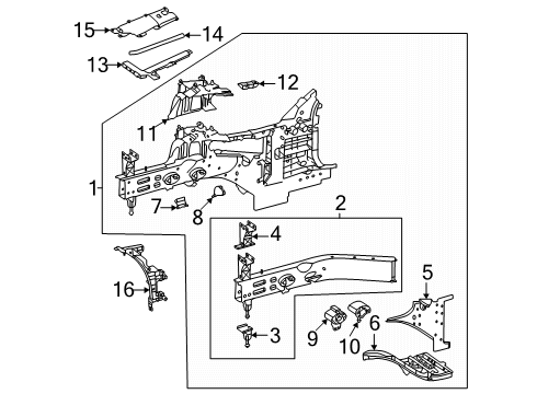 2024 Mercedes-Benz AMG GT 55 Structural Components & Rails