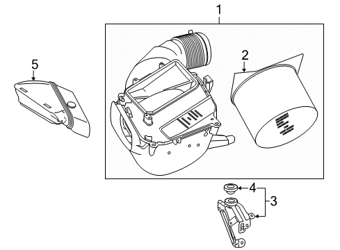 2023 Mercedes-Benz CLA45 AMG Air Intake Diagram