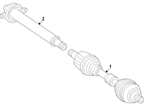 2024 Mercedes-Benz CLA45 AMG S Front Axle
