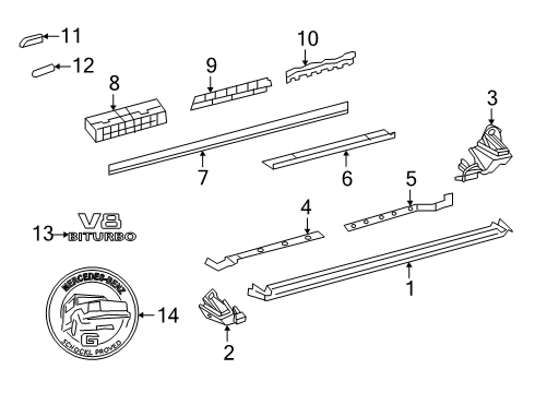2025 Mercedes-Benz G63 AMG Exterior Trim - Pillars