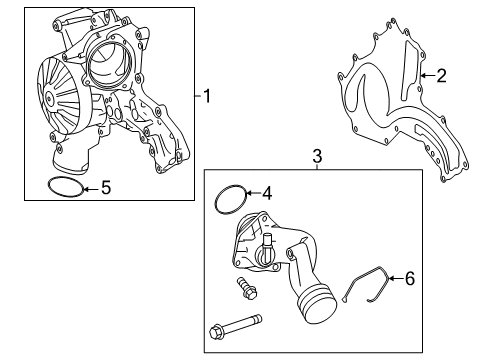 2017 Mercedes-Benz GLS550 Water Pump Diagram