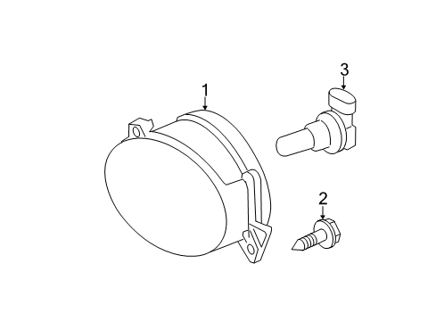 2012 Mercedes-Benz R350 Fog Lamps Diagram 2