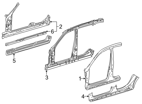 2012 Mercedes-Benz E63 AMG Aperture Panel Diagram 2