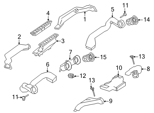 2025 Mercedes-Benz G580 Ducts Diagram 2