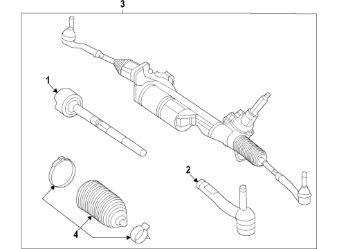 2021 Mercedes-Benz GLE53 AMG SUV Steering Gear & Linkage