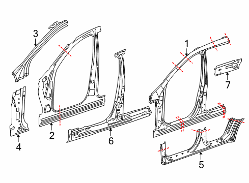 2007 Mercedes-Benz R500 Aperture Panel