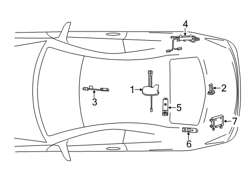 2014 Mercedes-Benz E550 Noise Filter Diagram for 204-870-84-90