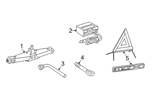 2013 Mercedes-Benz GLK350 Jack & Components