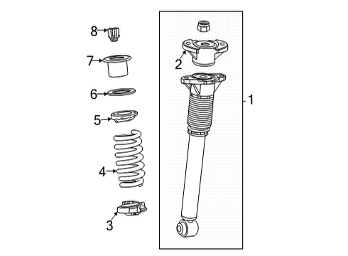 2025 Mercedes-Benz GLE450 Struts & Components Diagram 4