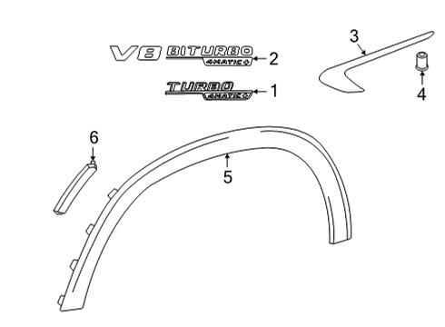 2021 Mercedes-Benz E450 Exterior Trim - Fender