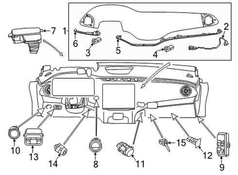 2025 Mercedes-Benz EQS 450+ Cluster & Switches