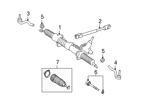 2010 Mercedes-Benz ML450 Steering Gear & Linkage