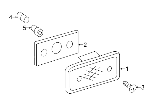 2015 Mercedes-Benz G63 AMG Side Repeater Lamps Diagram