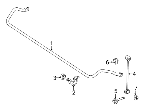 2019 Mercedes-Benz SLC300 Stabilizer Bar & Components Diagram 4