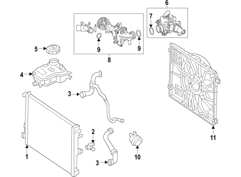 2023 Mercedes-Benz GLB250 Water Pump Diagram