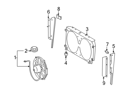 2005 Mercedes-Benz G500 A/C Condenser Diagram