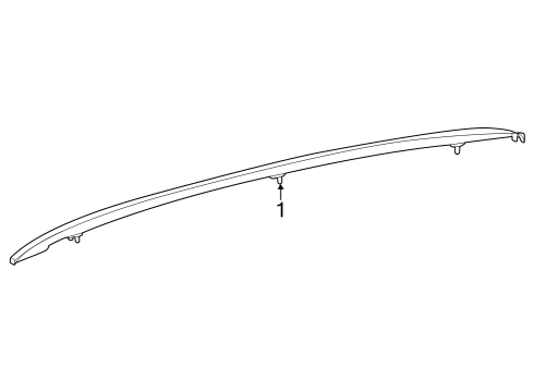 2025 Mercedes-Benz GLC350e Exterior Trim - Roof Diagram 2