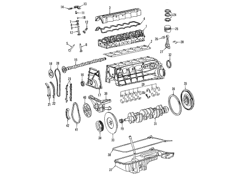 1989 Mercedes-Benz 300CE Camshaft & Timing Diagram