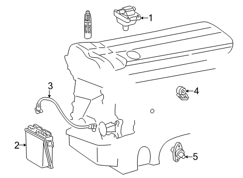 1998 Mercedes-Benz C280 Ignition System Diagram