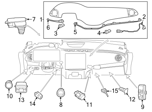 2025 Mercedes-Benz EQS 450 SUV Cluster & Switches