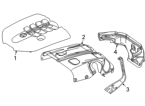 2023 Mercedes-Benz GLE580 Engine Appearance Cover