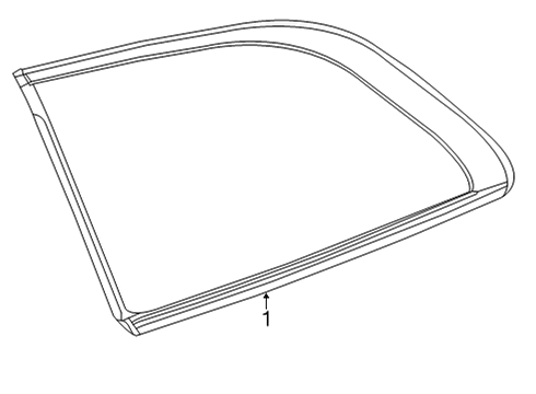 2025 Mercedes-Benz GLS450 Glass & Hardware - Quarter Panel