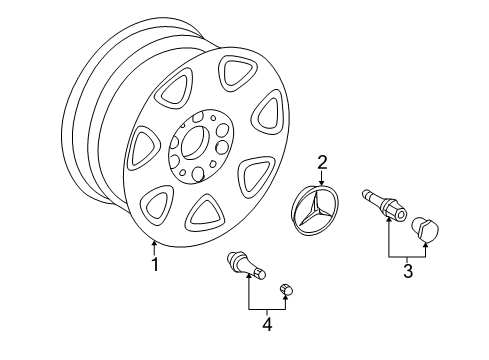 2000 Mercedes-Benz S500 Wheels