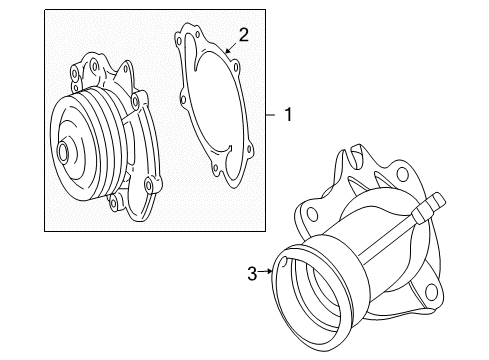 2011 Mercedes-Benz ML350 Water Pump