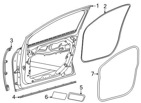 2025 Mercedes-Benz EQS 450 SUV Door & Components