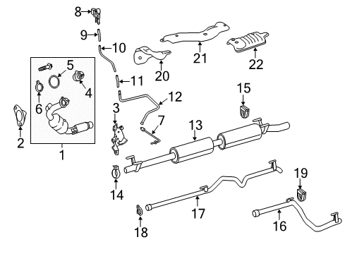 2016 Mercedes-Benz Sprinter 2500 Exhaust Components Diagram