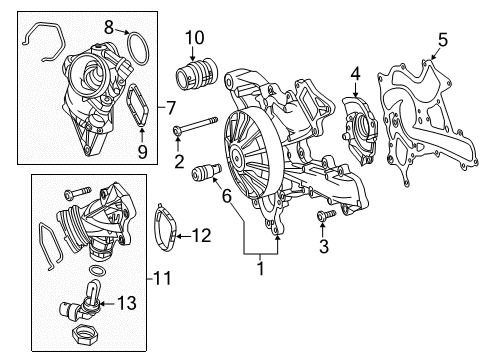 2019 Mercedes-Benz C43 AMG Water Pump Diagram