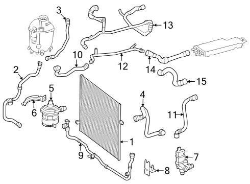 2024 Mercedes-Benz S580e Intercooler Diagram