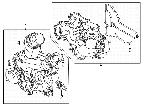2024 Mercedes-Benz GLC300 Water Pump Diagram