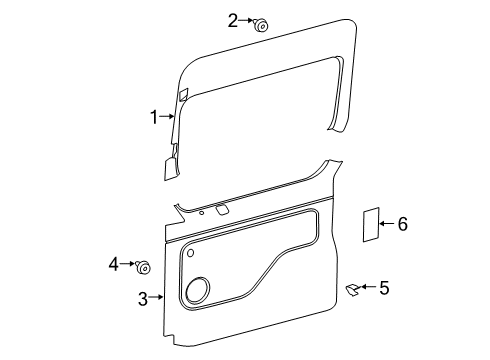 2024 Mercedes-Benz Sprinter 2500 Interior Trim - Side Door