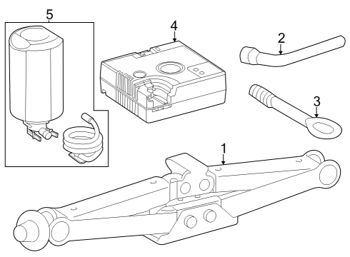 2024 Mercedes-Benz EQE SUV AMG Jack & Components