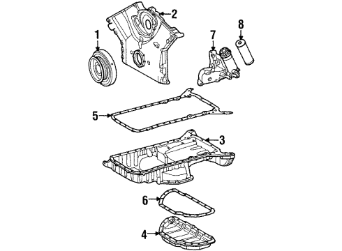 1996 Mercedes-Benz S600 Engine Parts Diagram 2
