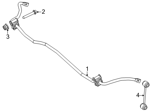 2024 Mercedes-Benz CLE53 AMG Stabilizer Bar & Components Diagram 2