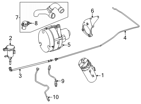 2017 Mercedes-Benz G65 AMG Emission Components Diagram