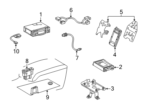 2001 Mercedes-Benz CLK55 AMG Electrical Components Diagram 2