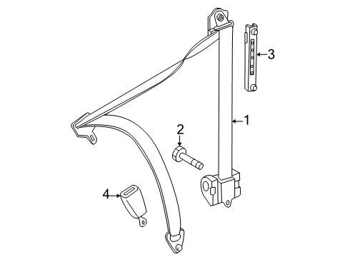 2024 Mercedes-Benz eSprinter Front Seat Belts